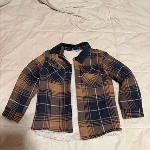 George Plaid Sherpa-Lined Jacket